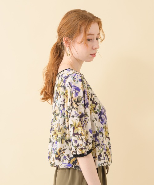 malla（マーラ）の「malla イペカビスコースフラワーブラウス（シャツ/ブラウス・レディース・ホワイト/ブラック・FREE）」の9枚目の写真