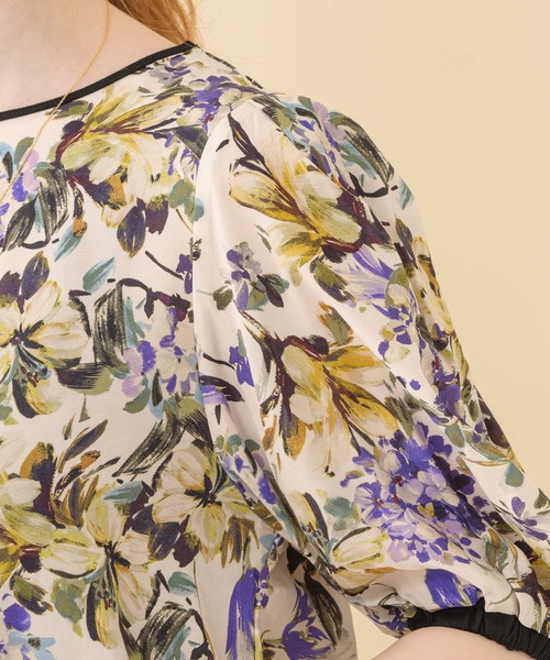 malla（マーラ）の「malla イペカビスコースフラワーブラウス（シャツ/ブラウス・レディース・ホワイト/ブラック・FREE）」の22枚目の写真