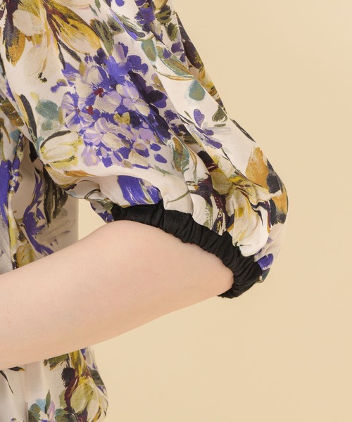 malla（マーラ）の「malla イペカビスコースフラワーブラウス（シャツ/ブラウス・レディース・ホワイト/ブラック・FREE）」の19枚目の写真