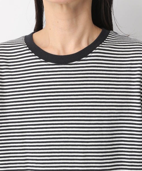 LEPSIM（レプシィム）の「ホソピッチボーダーＴ　283301（Tシャツ/カットソー・レディース・ブラック/ピンク/イエロー/グリーン・FREE）」の10枚目の写真