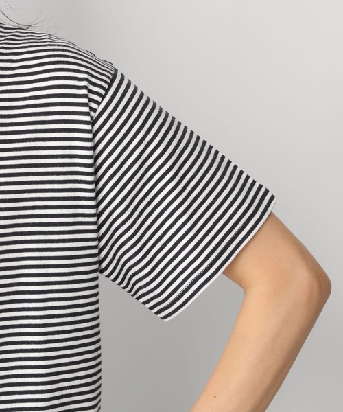 LEPSIM（レプシィム）の「ホソピッチボーダーＴ　283301（Tシャツ/カットソー・レディース・ブラック/ピンク/イエロー/グリーン・FREE）」の17枚目の写真