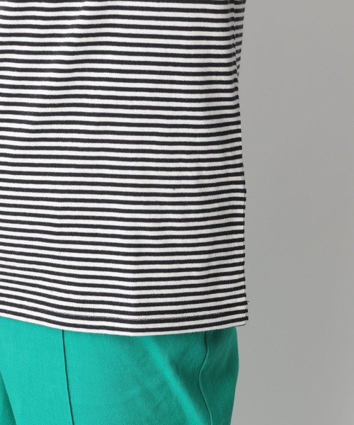 LEPSIM（レプシィム）の「ホソピッチボーダーＴ　283301（Tシャツ/カットソー・レディース・ブラック/ピンク/イエロー/グリーン・FREE）」の19枚目の写真