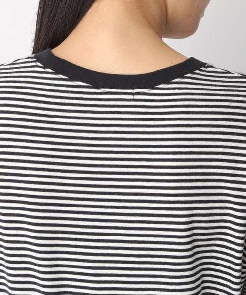 LEPSIM（レプシィム）の「ホソピッチボーダーＴ　283301（Tシャツ/カットソー・レディース・ブラック/ピンク/イエロー/グリーン・FREE）」の21枚目の写真