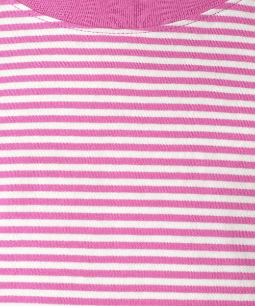 LEPSIM（レプシィム）の「ホソピッチボーダーＴ　283301（Tシャツ/カットソー・レディース・ブラック/ピンク/イエロー/グリーン・FREE）」の7枚目の写真