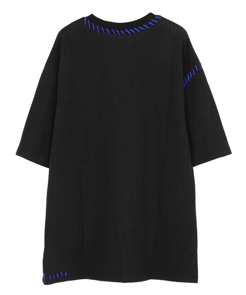 Figments(フィグメンツ)の「ステッチサマーニット(ニット/セーター・レディース・ホワイト/ブラック/カーキ・FREE)」の9枚目の写真