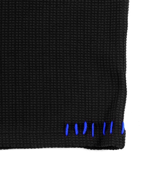 Figments(フィグメンツ)の「ステッチサマーニット(ニット/セーター・レディース・ホワイト/ブラック/カーキ・FREE)」の11枚目の写真