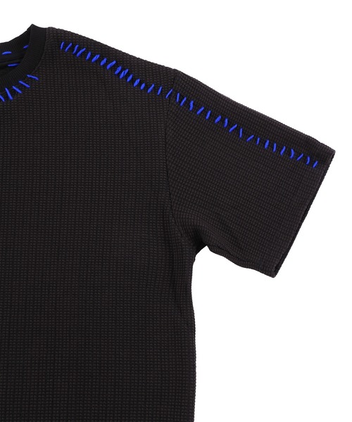 Figments(フィグメンツ)の「ステッチサマーニット(ニット/セーター・レディース・ホワイト/ブラック/カーキ・FREE)」の8枚目の写真