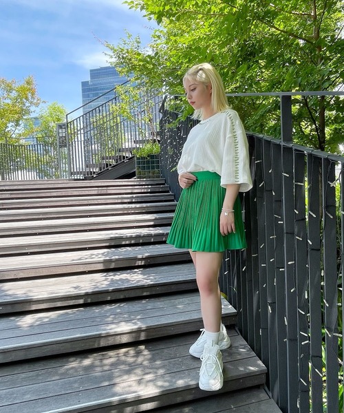 Figments(フィグメンツ)の「ステッチサマーニット(ニット/セーター・レディース・ホワイト/ブラック/カーキ・FREE)」の20枚目の写真