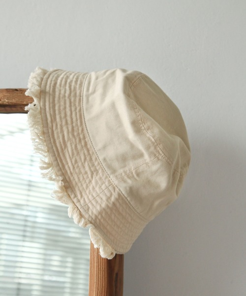 Chillfar（チルファー）の「フリンジツイルバケットハット（ハット・レディース・ブラック/アイボリー/グレイッシュベージュ・FREE）」の6枚目の写真