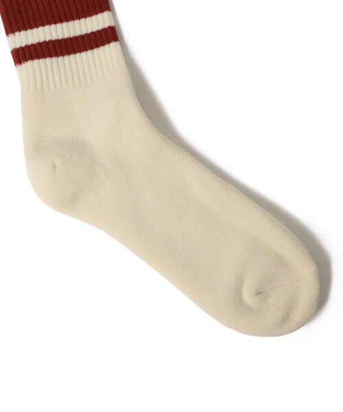 B:MING by BEAMS(ビーミングバイビームス)の「decka quality socks x B:MING by BEAMS / 別注 ヘビーウェイト ライン ソックス(ソックス/靴下・メンズ・オリーブ/ブラック系その他4/イエロー系その他5/レッド系その他7・ONE SIZE)」の6枚目の写真