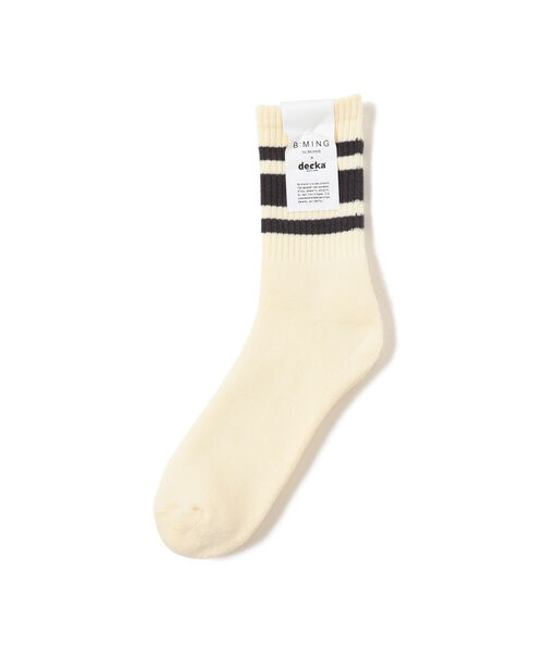 B:MING by BEAMS(ビーミングバイビームス)の「decka quality socks x B:MING by BEAMS / 別注 ヘビーウェイト ライン ソックス(ソックス/靴下・メンズ・オリーブ/ブラック系その他4/イエロー系その他5/レッド系その他7・ONE SIZE)」の10枚目の写真