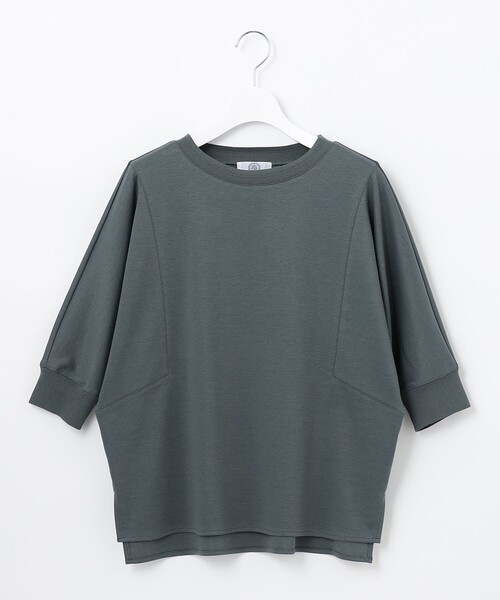 J.PRESS(ジェイプレス)の「ストレッチポンチ ドルマンスリーブ カットソー(Tシャツ/カットソー・レディース・グレー系/ダークグリーン系/パープル系/ライトグレー系・T13)」の11枚目の写真
