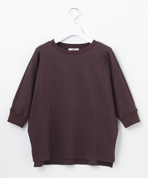 J.PRESS(ジェイプレス)の「ストレッチポンチ ドルマンスリーブ カットソー(Tシャツ/カットソー・レディース・グレー系/ダークグリーン系/パープル系/ライトグレー系・T13)」の12枚目の写真