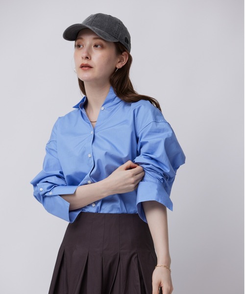 「BABYLONE」 長袖シャツ フリー ブルー レディース BABYLONE 「BABYLONE」 長袖シャツ フリー ブルー レディース