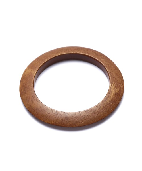 ROSE BUD（ローズバッド）の「ウッドバングル（バングル/リストバンド・レディース・ブラウン・FREE）」の4枚目の写真