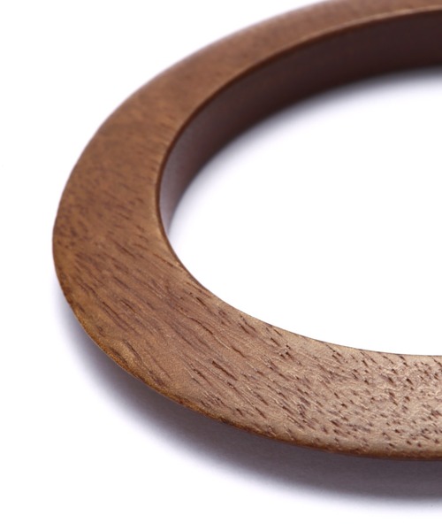 ROSE BUD（ローズバッド）の「ウッドバングル（バングル/リストバンド・レディース・ブラウン・FREE）」の5枚目の写真