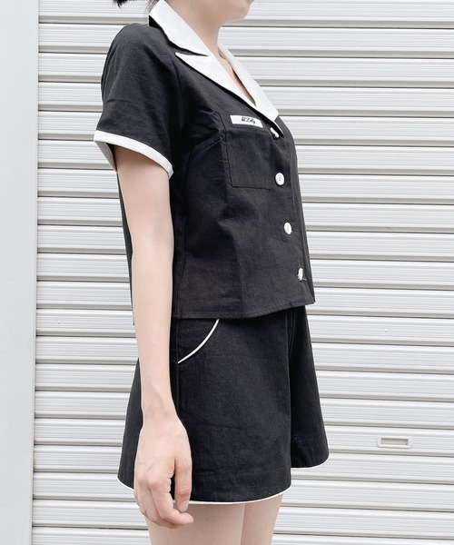 lilLilly(リルリリー)の「リネンショートパンツ(その他パンツ・レディース・ホワイト/ブラック/ピンク・FREE)」の19枚目の写真