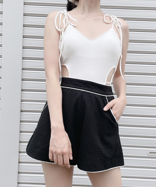 lilLilly(リルリリー)の「リネンショートパンツ(その他パンツ・レディース・ホワイト/ブラック/ピンク・FREE)」の15枚目の写真