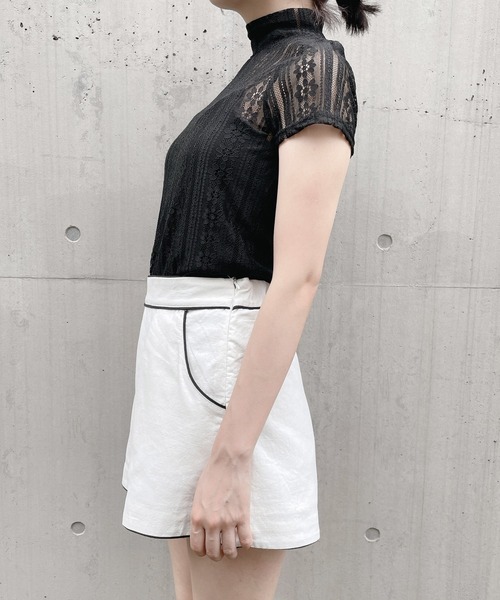 lilLilly(リルリリー)の「リネンショートパンツ(その他パンツ・レディース・ホワイト/ブラック/ピンク・FREE)」の4枚目の写真