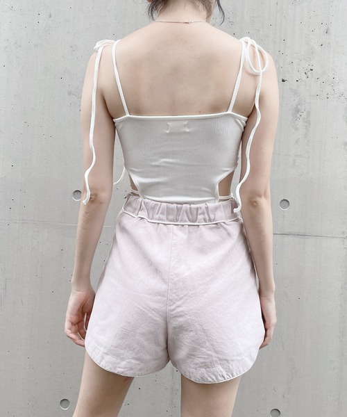 lilLilly(リルリリー)の「リネンショートパンツ(その他パンツ・レディース・ホワイト/ブラック/ピンク・FREE)」の6枚目の写真