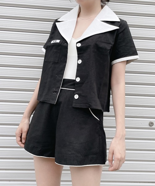 lilLilly(リルリリー)の「リネンショートパンツ(その他パンツ・レディース・ホワイト/ブラック/ピンク・FREE)」の10枚目の写真