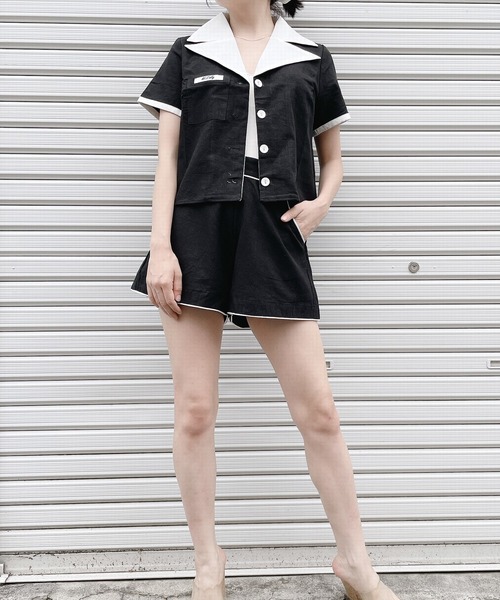 lilLilly(リルリリー)の「リネンショートパンツ(その他パンツ・レディース・ホワイト/ブラック/ピンク・FREE)」の14枚目の写真