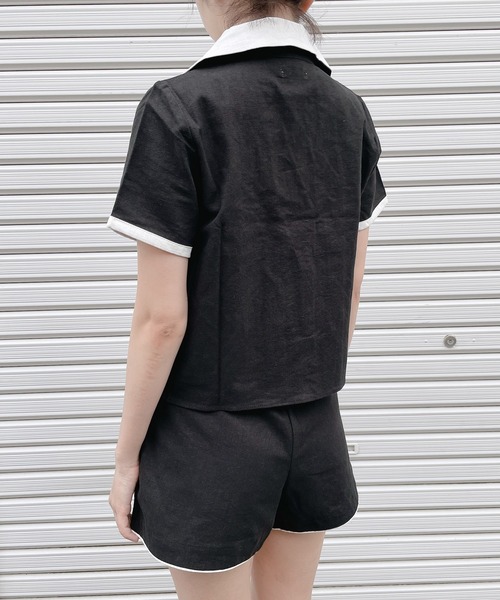 lilLilly(リルリリー)の「リネンショートパンツ(その他パンツ・レディース・ホワイト/ブラック/ピンク・FREE)」の18枚目の写真