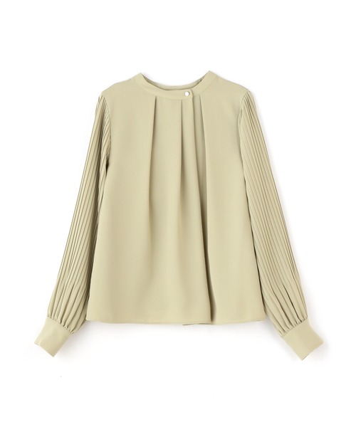 N.（N. Natural Beauty Basic）（エヌエヌナチュラルビューティーベーシック）の「【追加生産】◆ゴールドボタンプリーツブラウス（シャツ/ブラウス・レディース・オフホワイト/ライトグリーン/ブルー/ベージュ・MEDIUM）」の11枚目の写真