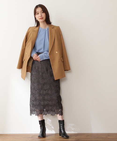 N.（N. Natural Beauty Basic）（エヌエヌナチュラルビューティーベーシック）の「【追加生産】◆ゴールドボタンプリーツブラウス（シャツ/ブラウス・レディース・オフホワイト/ライトグリーン/ブルー/ベージュ・MEDIUM）」の17枚目の写真