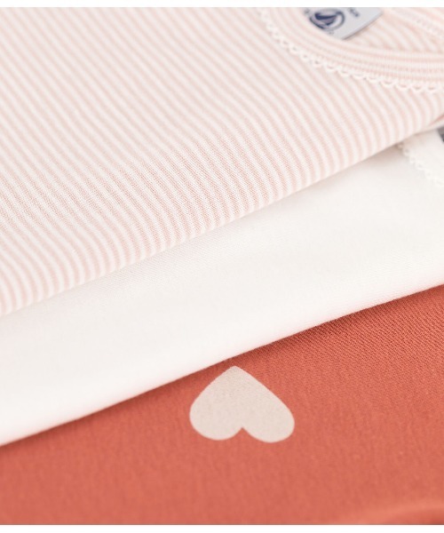 PETIT BATEAU（プチバトー）の「長袖ボディ３枚組（インナーウェア/肌着・キッズ・その他・6MONTH/12MONTH/18MONTH/24MONTH）」の4枚目の写真