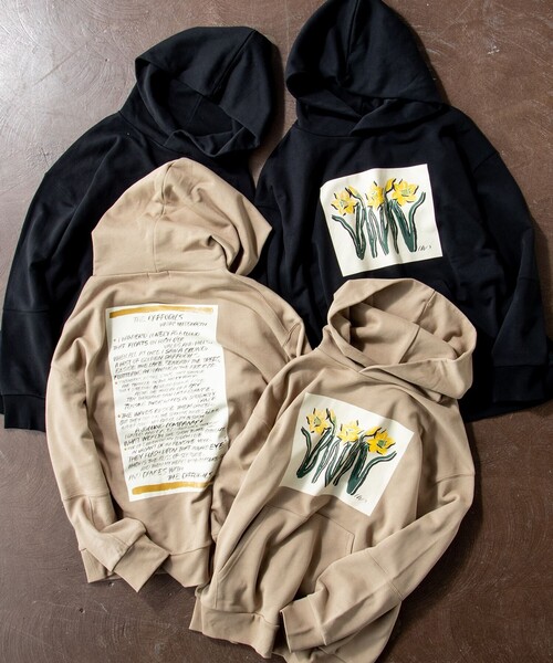 JOSEPH STUDIO（ジョゼフストゥディオ）の「フーディ THE DAFFODILS（パーカー・レディース・ブラック系/ベージュ系・SMALL/MEDIUM/LARGE）」の5枚目の写真