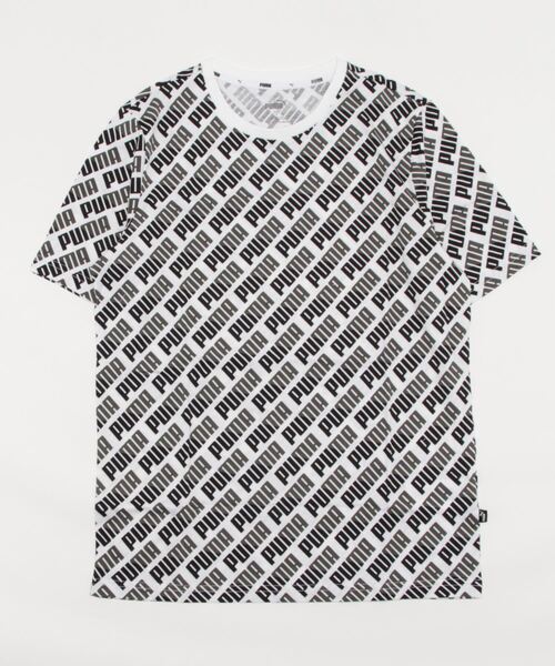 PUMA（プーマ）の「《PUMA》AOP Tシャツ（Tシャツ/カットソー・メンズ・ブラック/ホワイト・S/M/L/XL）」の2枚目の写真