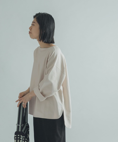 FORK&SPOON（フォークアンドスプーン）の「FORK&SPOON　ジャガードプルオーバー（Tシャツ/カットソー・レディース・アイボリー/グレー系その他/ブラック・1）」の4枚目の写真