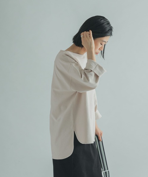 FORK&SPOON（フォークアンドスプーン）の「FORK&SPOON　ジャガードプルオーバー（Tシャツ/カットソー・レディース・アイボリー/グレー系その他/ブラック・1）」の7枚目の写真