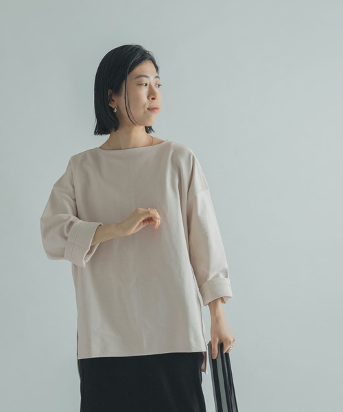 FORK&SPOON（フォークアンドスプーン）の「FORK&SPOON　ジャガードプルオーバー（Tシャツ/カットソー・レディース・アイボリー/グレー系その他/ブラック・1）」の8枚目の写真