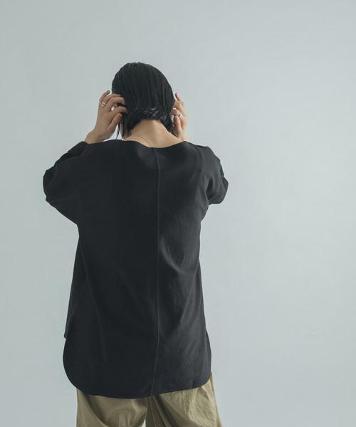 FORK&SPOON（フォークアンドスプーン）の「FORK&SPOON　ジャガードプルオーバー（Tシャツ/カットソー・レディース・アイボリー/グレー系その他/ブラック・1）」の16枚目の写真