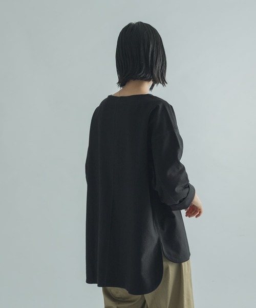 FORK&SPOON（フォークアンドスプーン）の「FORK&SPOON　ジャガードプルオーバー（Tシャツ/カットソー・レディース・アイボリー/グレー系その他/ブラック・1）」の17枚目の写真