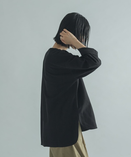 FORK&SPOON（フォークアンドスプーン）の「FORK&SPOON　ジャガードプルオーバー（Tシャツ/カットソー・レディース・アイボリー/グレー系その他/ブラック・1）」の18枚目の写真