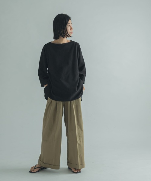 FORK&SPOON（フォークアンドスプーン）の「FORK&SPOON　ジャガードプルオーバー（Tシャツ/カットソー・レディース・アイボリー/グレー系その他/ブラック・1）」の20枚目の写真