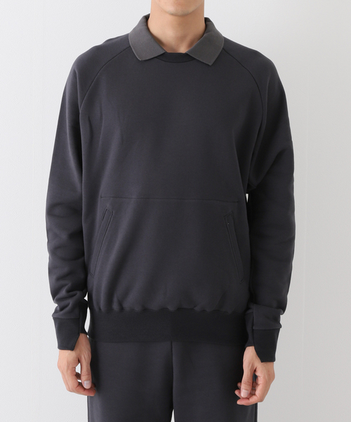 no.(ナンバー)の「【no. / ナンバー】WISM 別注 DOUBLE COLLAR NECK SWEAT(スウェット・メンズ・ネイビー・SMALL/MEDIUM)」の19枚目の写真