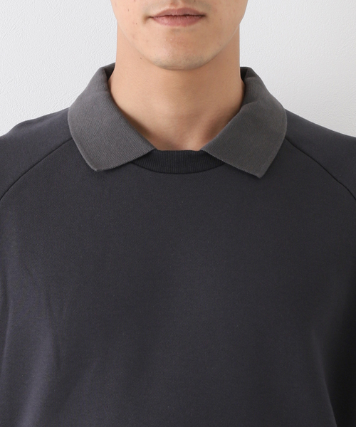 no.(ナンバー)の「【no. / ナンバー】WISM 別注 DOUBLE COLLAR NECK SWEAT(スウェット・メンズ・ネイビー・SMALL/MEDIUM)」の15枚目の写真