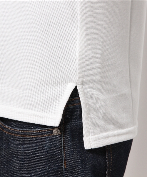 Lui's（ルイス）の「Lui's(ルイス) 鹿の子L/Sポロシャツ（ポロシャツ・メンズ・ホワイト/ブラック・MEDIUM/SMALL）」の8枚目の写真