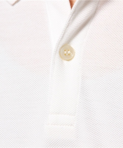 Lui's（ルイス）の「Lui's(ルイス) 鹿の子L/Sポロシャツ（ポロシャツ・メンズ・ホワイト/ブラック・MEDIUM/SMALL）」の9枚目の写真