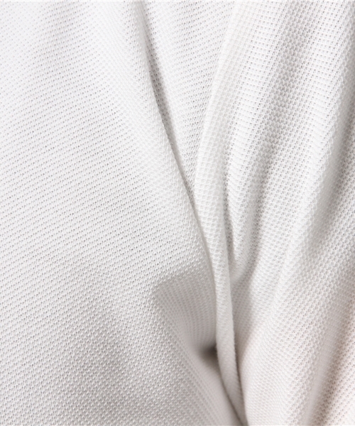 Lui's（ルイス）の「Lui's(ルイス) 鹿の子L/Sポロシャツ（ポロシャツ・メンズ・ホワイト/ブラック・MEDIUM/SMALL）」の3枚目の写真