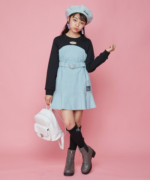 JENNI（ジェニィ）の「ベアターンロックミニリュック（バックパック/リュック・キッズ・ブラック/オフホワイト/ラベンダー・F）」の15枚目の写真