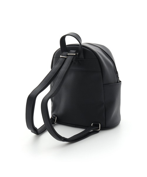 JENNI（ジェニィ）の「ベアターンロックミニリュック（バックパック/リュック・キッズ・ブラック/オフホワイト/ラベンダー・F）」の8枚目の写真