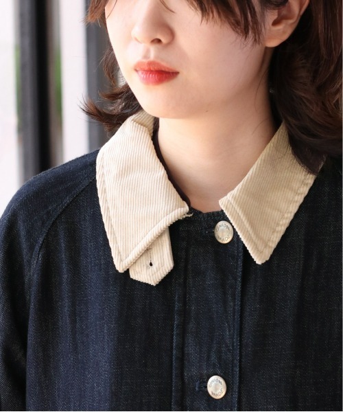 cepo（セポ）の「クレリックデニムコート　2022AW（デニムジャケット・レディース・ネイビー/ブラウン・M）」の12枚目の写真