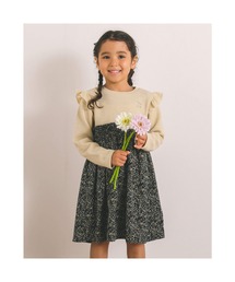 SLAP SLIP（スラップスリップ）の「SLAPSLIP/チェリー刺繍花柄プリントドッキングワンピース(80~130cm)（ワンピース・キッズ）」