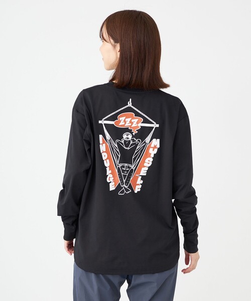 SHARE PARK(シェアパーク)の「【UNISEX】UVカット アートコラボロングTシャツ〈Hammock〉(S・Mサイズ)(Tシャツ/カットソー・レディース・ホワイト系/グレー系/ネイビー系/ブラック系・MEDIUM/SMALL)」の2枚目の写真