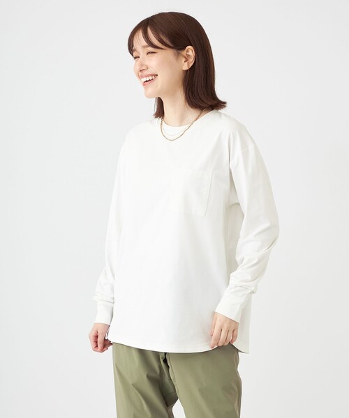 SHARE PARK(シェアパーク)の「【UNISEX】UVカット アートコラボロングTシャツ〈Hammock〉(S・Mサイズ)(Tシャツ/カットソー・レディース・ホワイト系/グレー系/ネイビー系/ブラック系・MEDIUM/SMALL)」の5枚目の写真